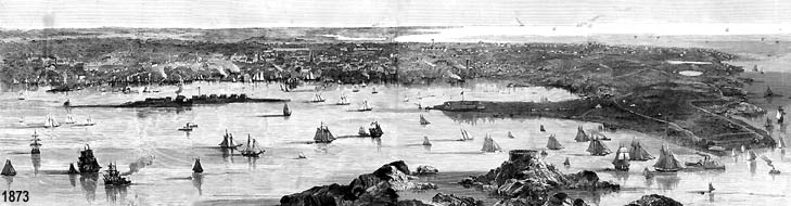 Newport Harbor Walk Image from 1873